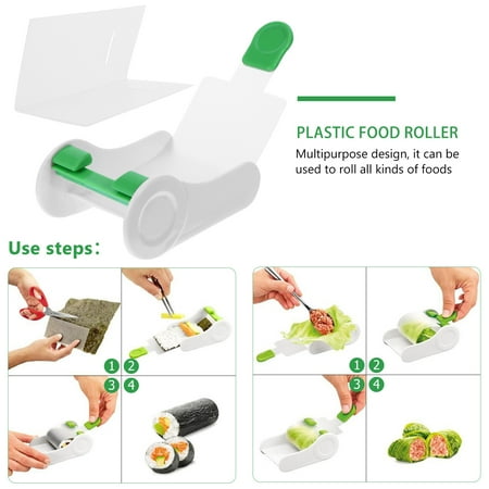 1 Pc Recyclable Meat Roller Food Roller Multipurpose Sushi Rolling Tool (Green)