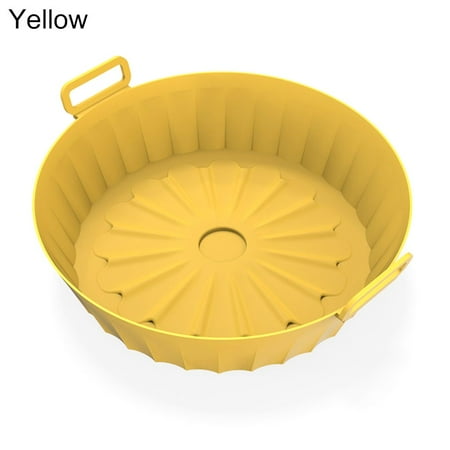 Tray Soft Cooking Baking Tools Can De Reused Accessories Foldable Roasting Basket Silicone Pot For air Fryer YELLOW
Tray Soft Cooking Baking Tools Can De Reused Accessories Foldable Roasting Basket Silicone Pot For air Fryer YELLOW