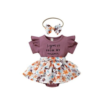 Gupgi Newborn Baby Girls Romper Dress Ruffle Short Sleeve Bodysuit Letter Floral Print Jumpsuits Bow
Gupgi Newborn Baby Girls Romper Dress Ruffle Short Sleeve Bodysuit Letter Floral Print Jumpsuits Bow