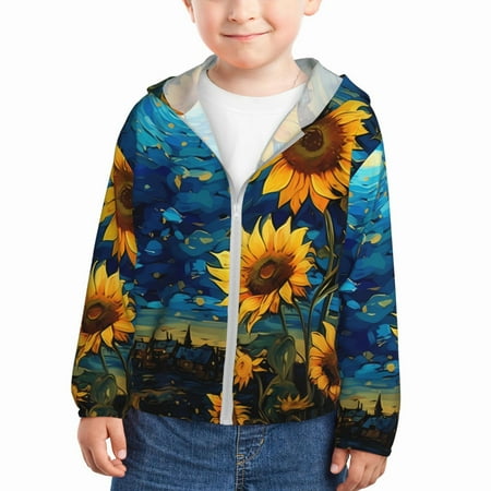 Goofa Vintage Starry Sky Sunflower Printed Kids Zip-Up Hoodie Girls Boys UPF50+ Sun Protection Jacket Hooded Cooling Shirt-4 Years
Goofa Vintage Starry Sky Sunflower Printed Kids Zip-Up Hoodie Girls Boys UPF50+ Sun Protection Jacket Hooded Cooling Shirt-4 Years