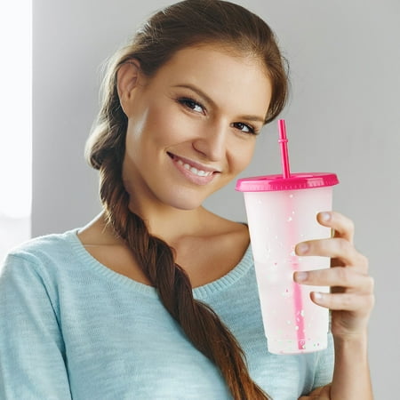 Water Bottles Creative Water Cup Color Chip Cup Pp Straw Cup Color Chip Transparent Straw Cup 710Ml Cold Change Temperature Sensitive Cup
Water Bottles Creative Water Cup Color Chip Cup Pp Straw Cup Color Chip Transparent Straw Cup 710Ml Cold Change Temperature Sensitive Cup
