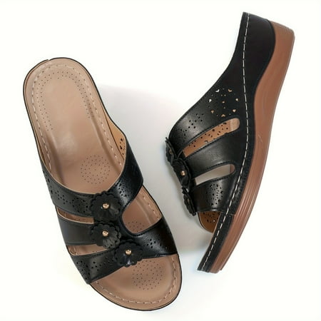 NAYUKA Flowers Wedge Slides Comfortable Open Toe Soft Sole Slip On Shoes Anti-Slip Outdoor Summer Slide Sandals
NAYUKA Flowers Wedge Slides Comfortable Open Toe Soft Sole Slip On Shoes Anti-Slip Outdoor Summer Slide Sandals