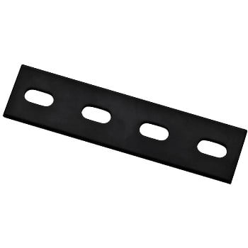 2Pc National Mending Plate HD Rectangular Black Finish ~ 14 x 1.5