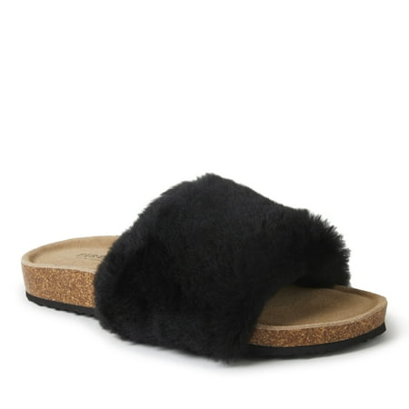 Fireside by Dearfoams Women s Canberra Genuine Shearling Band Footbed Slide Slippers
Fireside by Dearfoams Women s Canberra Genuine Shearling Band Footbed Slide Slippers