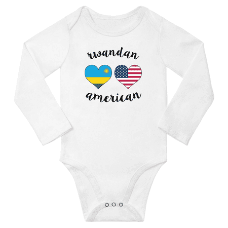 Rwandan and American Love Heart Baby Long Slevve Rompers Bodysuit (White 6-12 Months)
Rwandan and American Love Heart Baby Long Slevve Rompers Bodysuit (White 6-12 Months)