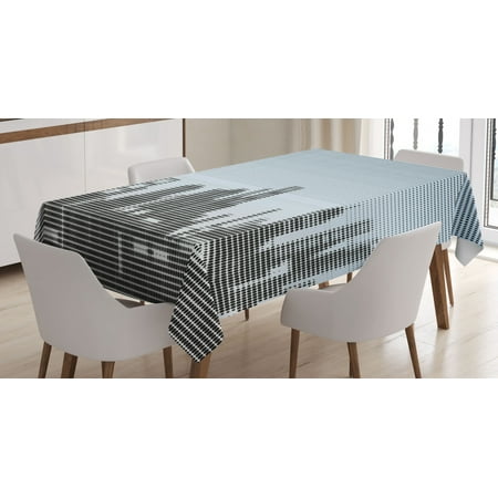 Digital Tablecloth City Skyline with Futuristic Computer Art Effects and Dot Generic Illustration Rectangular Table Cover for Dining Room Kitchen 60 X 90 Inches Baby Blue Black by Ambesonne
Digital Tablecloth City Skyline with Futuristic Computer Art Effects and Dot Generic Illustration Rectangular Table Cover for Dining Room Kitchen 60 X 90 Inches Baby Blue Black by Ambesonne