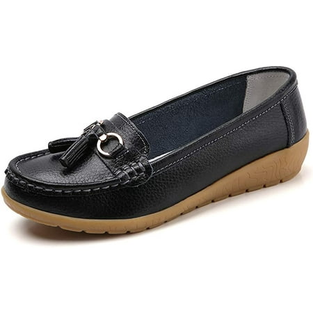 QWZNDZGR Women Loafers Leather Rubber Sole Slip On Walking Flats Casual Moccasin Boat Shoes
QWZNDZGR Women Loafers Leather Rubber Sole Slip On Walking Flats Casual Moccasin Boat Shoes