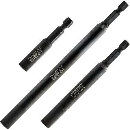 NEIKO 11403A Magnetic Bit Holder Set | 3 Pieces - 2-3/8 4 and 6| Premium Cr-V Steel | 1/4 Hex Shank Design
NEIKO 11403A Magnetic Bit Holder Set | 3 Pieces - 2-3/8 4 and 6| Premium Cr-V Steel | 1/4 Hex Shank Design