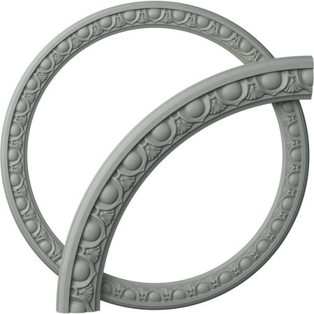 Ekena Millwork 23 3/4 OD x 19 3/4 ID x 2 W x 3/4 P Egg and Dart Ceiling Ring Kit