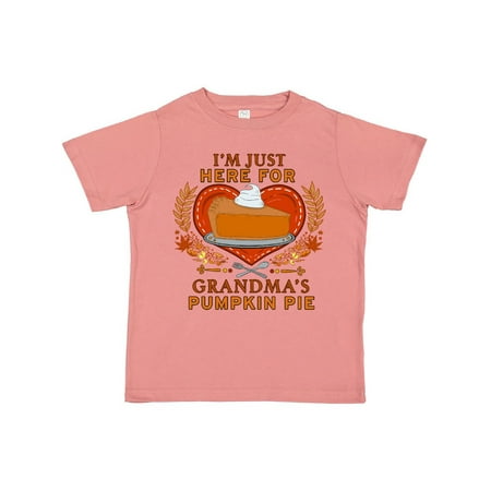 Inktastic I m Just Here for Grandma s Pumpkin Pie with Heart Gift Toddler Boy or Toddler Girl T-Shirt 
Inktastic I m Just Here for Grandma s Pumpkin Pie with Heart Gift Toddler Boy or Toddler Girl T-Shirt