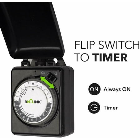 BN-LINK Compact Outdoor Mechanical 24 Hour Programmable Dual Outlet TimerListed for charity
BN-LINK Compact Outdoor Mechanical 24 Hour Programmable Dual Outlet TimerListed for charity