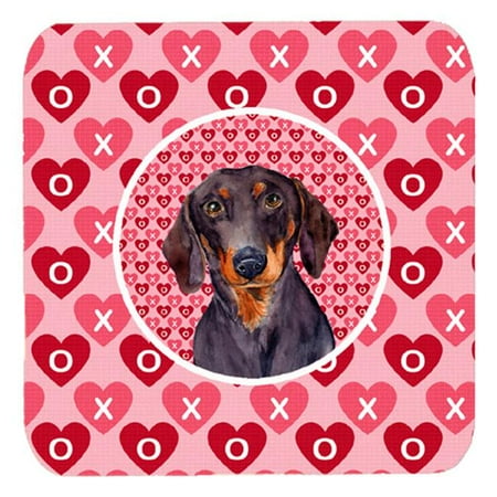 Carolines Treasures LH9133FC Dachshund Valentines Love and Hearts Foam Coasters- Set - 4 
Carolines Treasures LH9133FC Dachshund Valentines Love and Hearts Foam Coasters- Set - 4