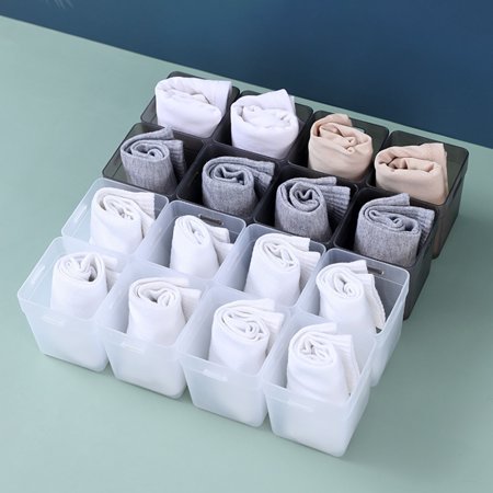 2Pcs Wardrobe Socks Organizers Space-saving Storage Box for Bra Socks Ties and Belts
2Pcs Wardrobe Socks Organizers Space-saving Storage Box for Bra Socks Ties and Belts