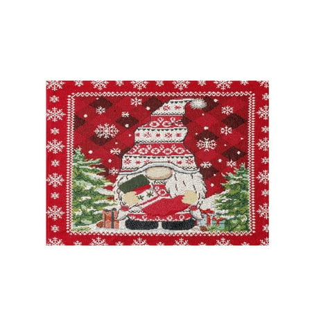 VEAREAR Christmas Placemat Cartoon Old Man Pattern Christmas Table Decoration Polyester Winter Holiday Kitchen Table Mat for Home
VEAREAR Christmas Placemat Cartoon Old Man Pattern Christmas Table Decoration Polyester Winter Holiday Kitchen Table Mat for Home
