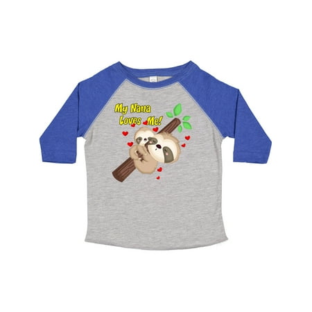 Inktastic My Nana Loves Me Gift Toddler Boy or Toddler Girl T-Shirt