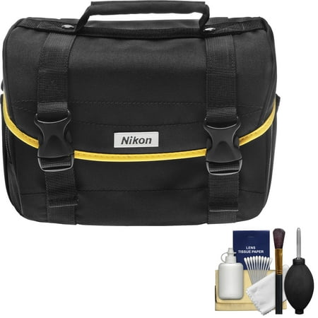 Nikon Starter Digital SLR Camera Case - Gadget Bag + Cleaning Kit for D7100, D7200, D5300, D5500, D3200, D3300