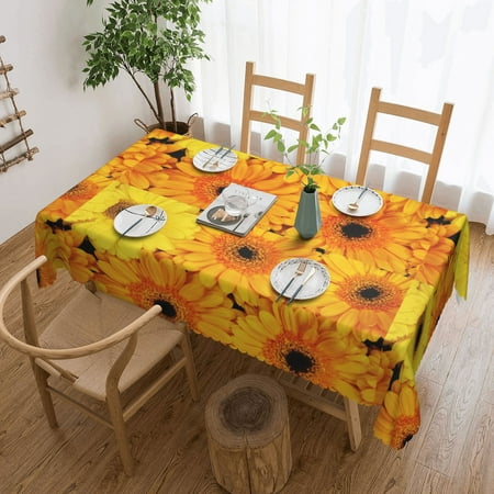 Tablecloth Orange Gerbera Background Table Cloth For Rectangle Tables Waterproof Resistant Picnic Table Covers For Kitchen Dining/Party(54x72in)
Tablecloth Orange Gerbera Background Table Cloth For Rectangle Tables Waterproof Resistant Picnic Table Covers For Kitchen Dining/Party(54x72in)