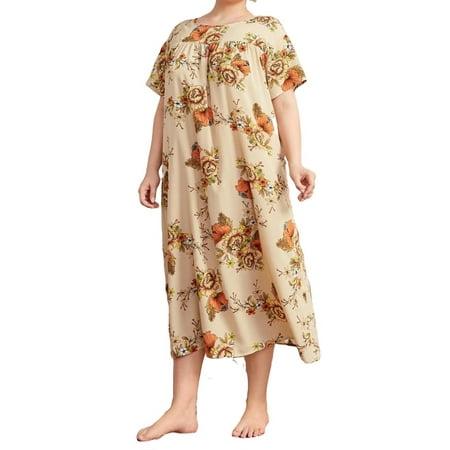 Casual Floral Print Boat Neck Nightgowns Short Sleeve Multicolor Plus Size Nightgowns & Sleepshirts (Women s)
Casual Floral Print Boat Neck Nightgowns Short Sleeve Multicolor Plus Size Nightgowns & Sleepshirts (Women s)