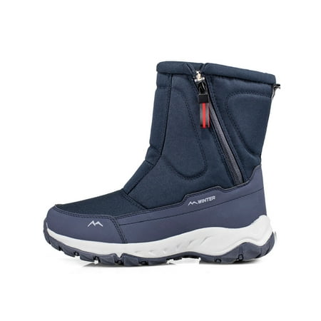 Avamo Womens Breathable Winter Warm Shoes Zip Up Snow Boots Cold Weather Slip Resistant Mid Calf Boot Men s Dark Blue 9
Avamo Womens Breathable Winter Warm Shoes Zip Up Snow Boots Cold Weather Slip Resistant Mid Calf Boot Men s Dark Blue 9