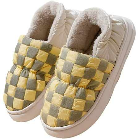 PIKADINGNIS Women Men Fashion Check Checkboard Soft Warm House Slippers Fluffy Faux Fur Plush Anti-skip Wrap Heel Home Shoes Indoor Outdoor
PIKADINGNIS Women Men Fashion Check Checkboard Soft Warm House Slippers Fluffy Faux Fur Plush Anti-skip Wrap Heel Home Shoes Indoor Outdoor