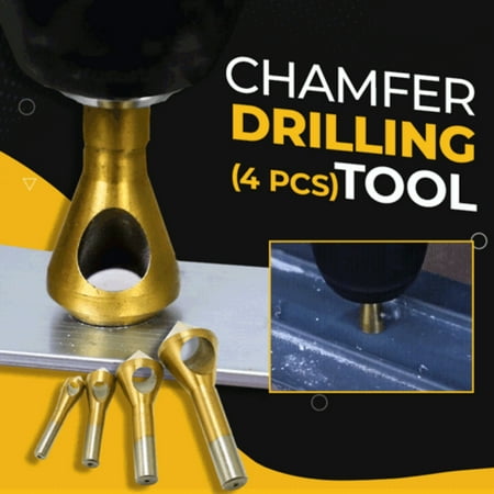 GBSELL Home Clearance 4-piece Set Of Chamfer Drilling Tools High-speed Steel Titanium-lated 0blique Hole Chamfer Drill Tool Set Gifts for Women Men Mom Dad
GBSELL Home Clearance 4-piece Set Of Chamfer Drilling Tools High-speed Steel Titanium-lated 0blique Hole Chamfer Drill Tool Set Gifts for Women Men Mom Dad