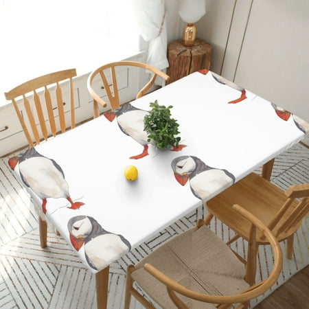Home Deluxe Tablecloth Dancing Puffin Watercolor Illustration Waterproof Elastic Rim Edged Table Cover- For Christmas Parties And Picnics 5ft
Home Deluxe Tablecloth Dancing Puffin Watercolor Illustration Waterproof Elastic Rim Edged Table Cover- For Christmas Parties And Picnics 5ft