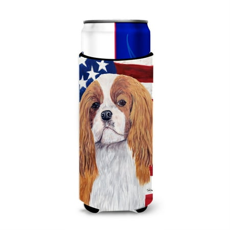 USA American Flag with Cavalier Spaniel Ultra Beverage Insulators for slim cans SC9115MUK
USA American Flag with Cavalier Spaniel Ultra Beverage Insulators for slim cans SC9115MUK