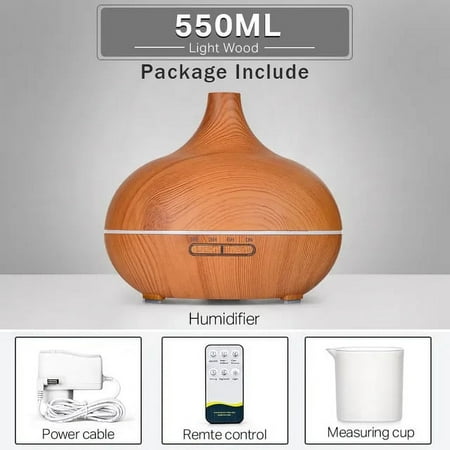 For 500 400 Aromatherapy Essential Oil Diffuser Wood Grain Remote Control Ultrasonic Air Humidifier Cool with 7 Color LED Light
For 500 400 Aromatherapy Essential Oil Diffuser Wood Grain Remote Control Ultrasonic Air Humidifier Cool with 7 Color LED Light