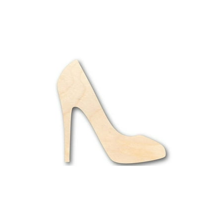 Unfinished Wood High Heels Shape - Craft - up to 24 DIY 6 / 1/4