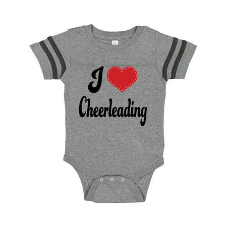 Inktastic Cheerleader I Love Cheerleading Gift Baby Girl Bodysuit