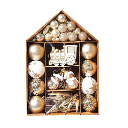 UDIYO 1 Set Christmas Pendant Glitter House Shape Diverse Styles Photography Props Golden Silver Color Christmas Ball for Christmas
UDIYO 1 Set Christmas Pendant Glitter House Shape Diverse Styles Photography Props Golden Silver Color Christmas Ball for Christmas