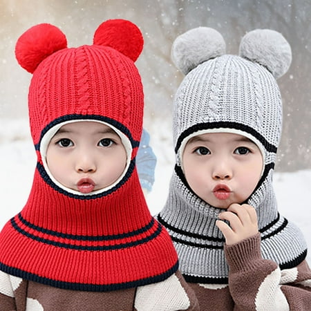 Baby Winter Double Pompom Warm Hat Knitted Cap One Piece Earmuff Neck Gaiter
Baby Winter Double Pompom Warm Hat Knitted Cap One Piece Earmuff Neck Gaiter