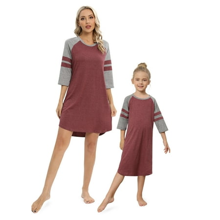 Baywell Mommy and Me Pajamas Matching Set Outfit Short Sleeve Striped Pattern Pajama Dress Crew Neck Sleepshirts Red S-2XL
Baywell Mommy and Me Pajamas Matching Set Outfit Short Sleeve Striped Pattern Pajama Dress Crew Neck Sleepshirts Red S-2XL