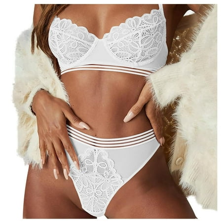 HOMBOM Bras for Women Full Coverage Sexy Lingerie Set Sexy Lace Lingerie Set Strappy And Panty Set Two Piece Babydoll Crotchless Lingerie Underwear White S(4)
HOMBOM Bras for Women Full Coverage Sexy Lingerie Set Sexy Lace Lingerie Set Strappy And Panty Set Two Piece Babydoll Crotchless Lingerie Underwear White S(4)