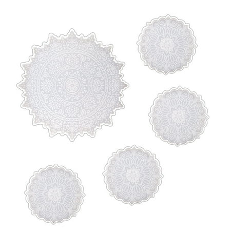 5Pcs DIY Pattern Coaster Silicone Mould Fruit Plate Lace Mandala Coasters Crystal Epoxy Resin Mold
5Pcs DIY Pattern Coaster Silicone Mould Fruit Plate Lace Mandala Coasters Crystal Epoxy Resin Mold