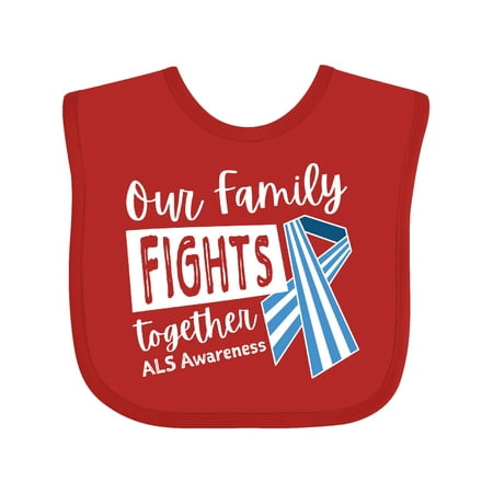 Inktastic Our Family Fights Together ALS Awareness Gift Baby Boy or Baby Girl Bib
Inktastic Our Family Fights Together ALS Awareness Gift Baby Boy or Baby Girl Bib