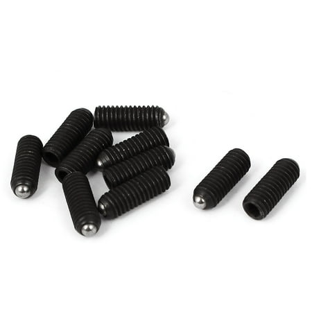 10 Pcs Metal Rolling Ball Plunger Hexagon Socket Screws M6 x 16mm