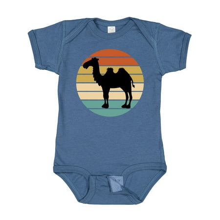 Inktastic Camel Silhouette Retro Sunset Gift Baby Boy or Baby Girl Bodysuit