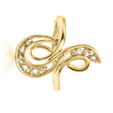 0.10 Ct. Diamond Engagement Ring In 10K Yellow Gold