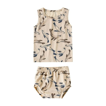 2023 Summer New Children s Vest Shorts Set Cute Cartoon Pattern Boys And Girls Home Service Two Piece Suit Size 6 Months-3 Years
2023 Summer New Children s Vest Shorts Set Cute Cartoon Pattern Boys And Girls Home Service Two Piece Suit Size 6 Months-3 Years