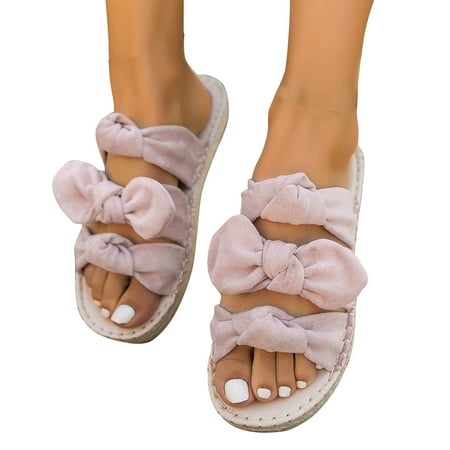 AOOCHASLIY Independence Day Shoes Comfortable Plush Slippers External Wear Bow Tie Flat Shoes One Line Suede Summer Travel Sandals
AOOCHASLIY Independence Day Shoes Comfortable Plush Slippers External Wear Bow Tie Flat Shoes One Line Suede Summer Travel Sandals