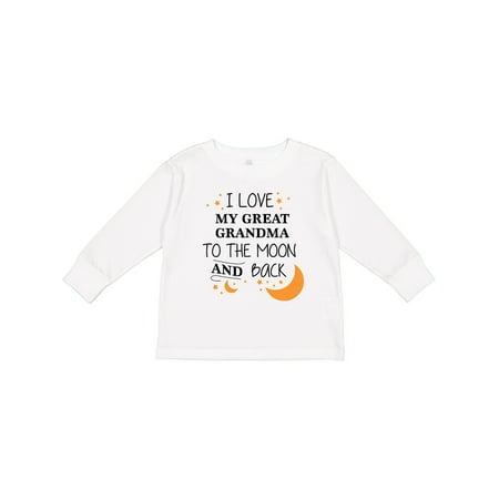Inktastic I Love My Great Grandma to the Moon and Back Gift Toddler Boy or Toddler Girl Long Sleeve T-Shirt
Inktastic I Love My Great Grandma to the Moon and Back Gift Toddler Boy or Toddler Girl Long Sleeve T-Shirt