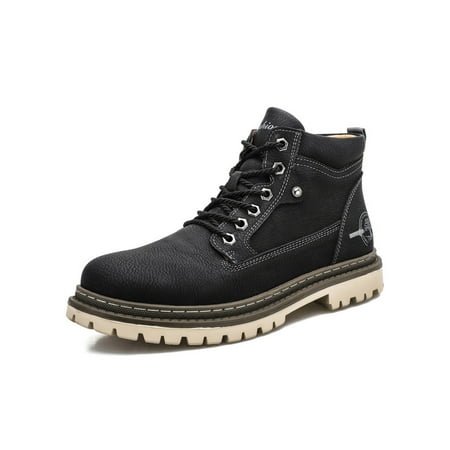 Lacyhop Mens Hiking Comfort Leather Shoes Casual Waterproof Round Toe Booties Black 8.5
Lacyhop Mens Hiking Comfort Leather Shoes Casual Waterproof Round Toe Booties Black 8.5