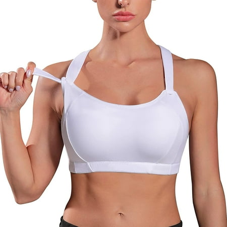Gotoly Women High Impact Racerback Sports Bras Wirefree Front Adjustable Workout Tops Bounce Control Gym Activewear Bra(White 3X-Large)
Gotoly Women High Impact Racerback Sports Bras Wirefree Front Adjustable Workout Tops Bounce Control Gym Activewear Bra(White 3X-Large)