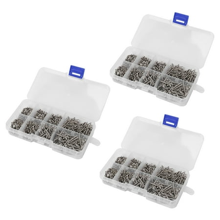 2400Pcs Stainless Steel Self Tapping Screw Assortment Kit Lock Nut Wood Thread Nail Screw Sets M2
2400Pcs Stainless Steel Self Tapping Screw Assortment Kit Lock Nut Wood Thread Nail Screw Sets M2