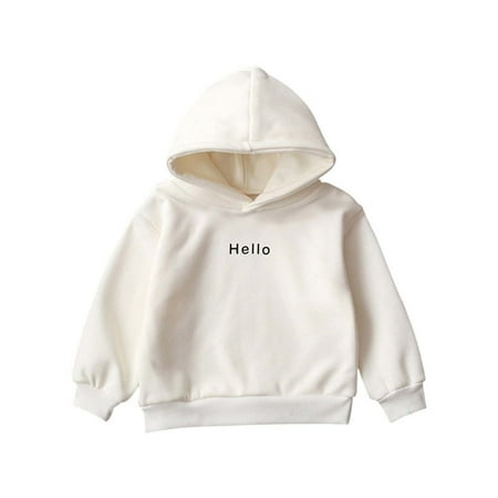 Honeeladyy Kids Baby Toddler Clothes Newborn Infant Baby Boy Girl Hooded Letter Solid Thick Coat Sweatshirt Pullover White 3-6 Months Bestselling
Honeeladyy Kids Baby Toddler Clothes Newborn Infant Baby Boy Girl Hooded Letter Solid Thick Coat Sweatshirt Pullover White 3-6 Months Bestselling