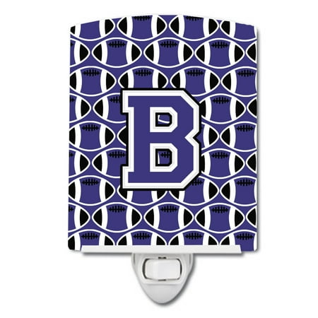 Caroline s Treasures CJ1068-BCNL Letter B Football Purple and White Ceramic Night Light 6x4x3 multicolor
Caroline s Treasures CJ1068-BCNL Letter B Football Purple and White Ceramic Night Light 6x4x3 multicolor