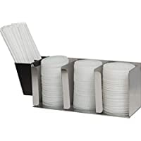 San Jamar Stainless Steel Adjustable Lid Organizer 3 Stack 14 Inches Silver(A)