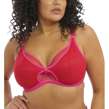 Elomi Kintai Peek-a-Boo Plunge Underwire Bra (301202) 44G Cha Cha