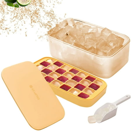 Food-grade Ice Cube Tray with Lid and Storage Bin for Freezer Easy-Release 32 Small Ice Tray with Spill-Resistant Cover
Food-grade Ice Cube Tray with Lid and Storage Bin for Freezer Easy-Release 32 Small Ice Tray with Spill-Resistant Cover